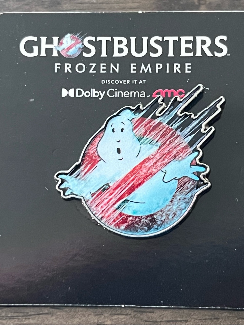 Ghostbusters Frozen Empire Logo Enamel Pin - Official Merch